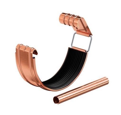 Водосток Aquasistem, система 125x90 - Соединитель желоба с уплотнителем медный купить в Калаче-на-Дону