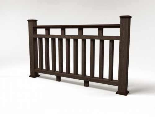 Ограждение из ДПК FG8 венге купить в Калаче-на-Дону