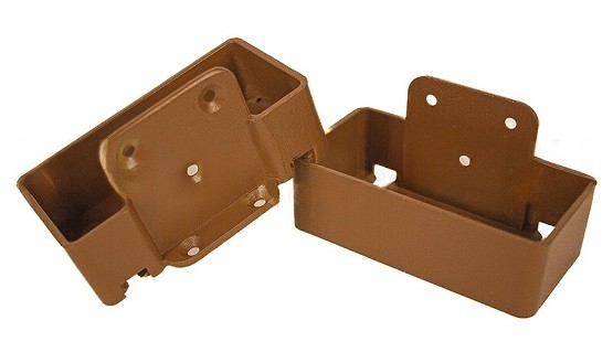 Крепление перил прямое из алюминия GardenParkett Орех купить в Калаче-на-Дону