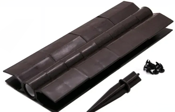 Угловой элемент поворотный, пластиковый от 60° до 300° для доски 300х30 мм из ДПК коричневый Holzhof купить в Калаче-на-Дону