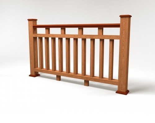 Ограждение из ДПК FG8 терракот купить в Калаче-на-Дону