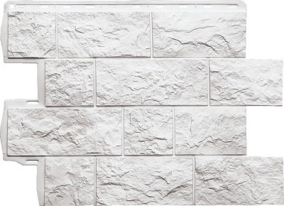 Фасадная панель Альта-Профиль Туф ЭКО Белый