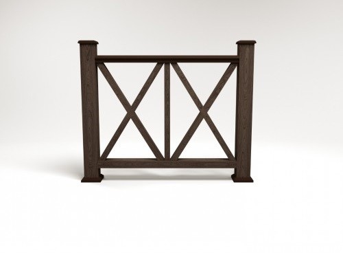 Ограждение из ДПК FG7 венге купить в Калаче-на-Дону