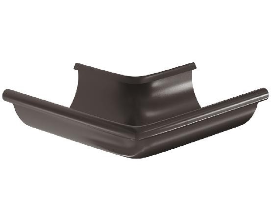 Водосток Aquasistem, система 150/100 -  Угол желоба, наружный 90° RR 32 Тёмно Коричневый купить в Калаче-на-Дону